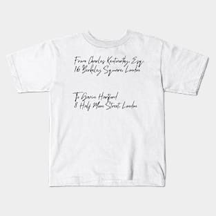 Letters to Half Moon Street Kids T-Shirt